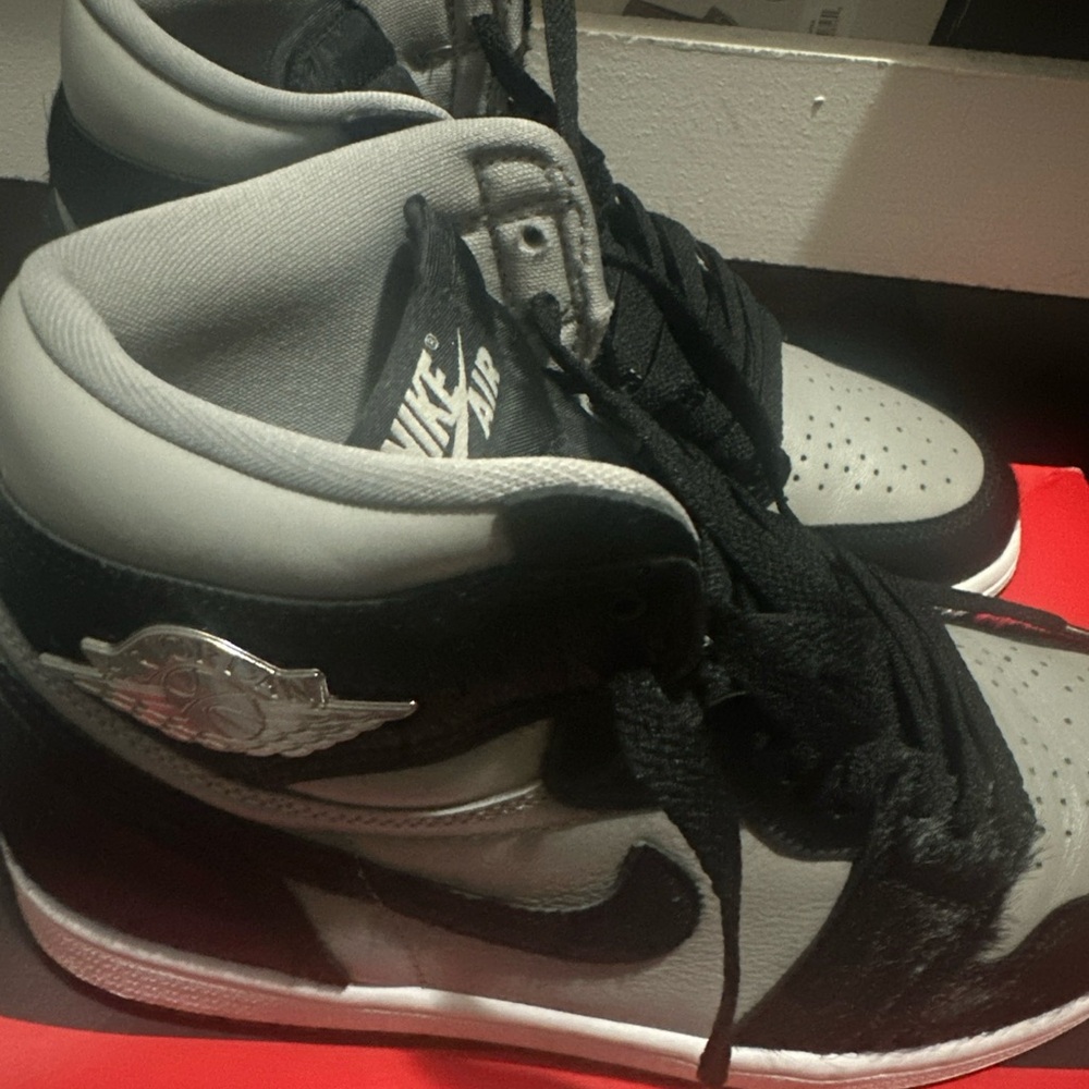 Nike Air High-Top Black and Gray Sneakers
